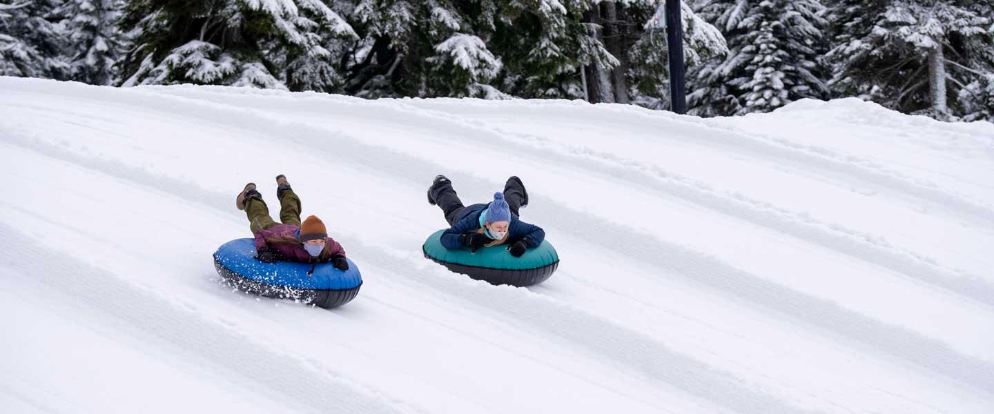 Snow play, Tubing, and Sightseeing